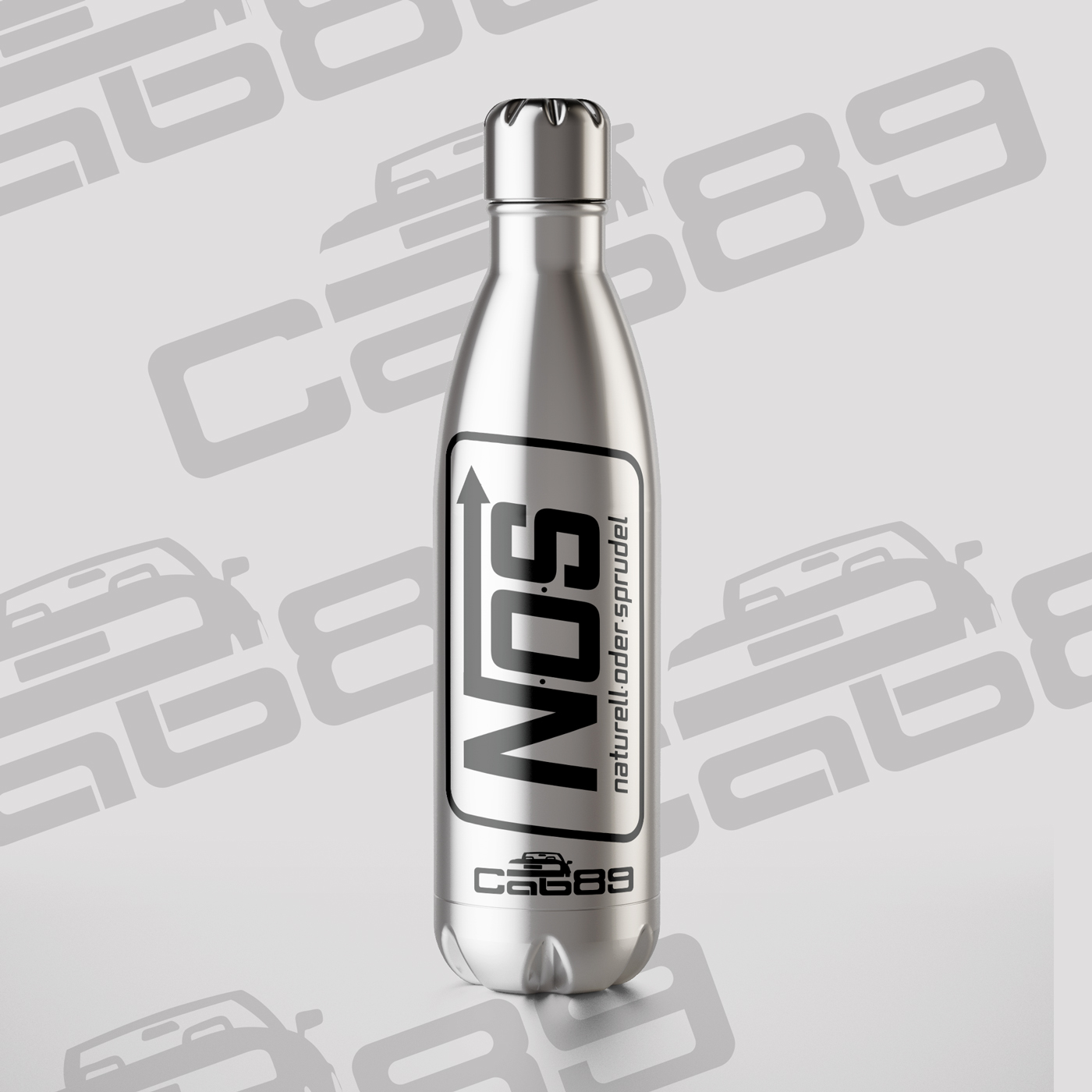 Edelstahl "N-O-S" Thermosflasche Edelstahl "N-O-S" Thermosflasche